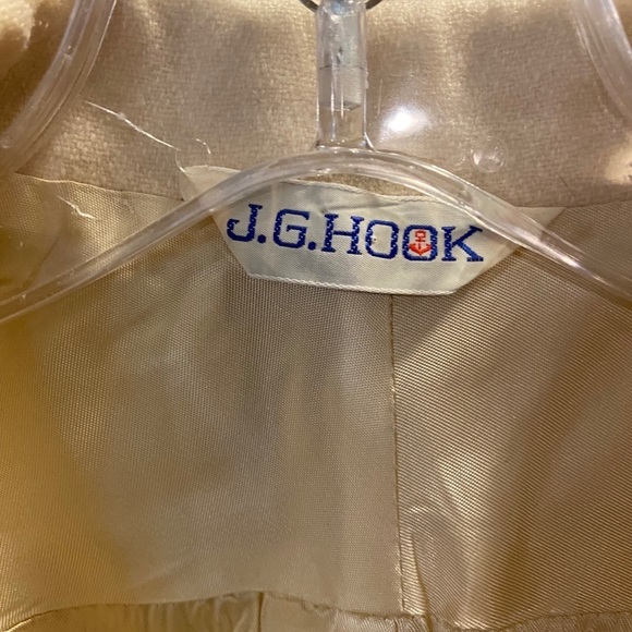 J.G Hook Vintage Wool Business Skirt Suit Cream - Picture 3 of 9